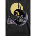 Black - Side - The Nightmare Before Christmas Mens Moon Silhouette Hoodie