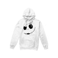 White - Front - The Nightmare Before Christmas Mens Jack Face Hoodie