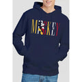 Navy - Lifestyle - Disney Mens Mickey Mouse Multicolour Name Hoodie