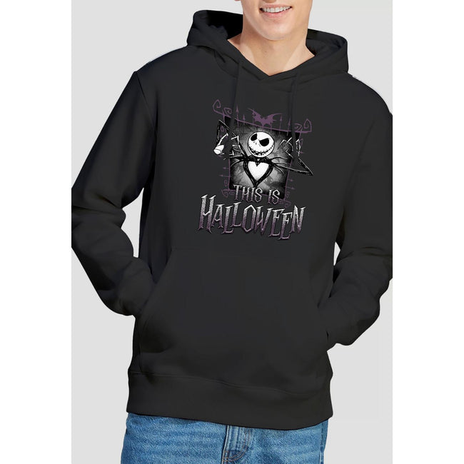 Black - Side - The Nightmare Before Christmas Mens This Is Halloween Jack Hoodie