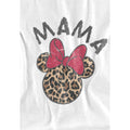 White - Lifestyle - Disney Childrens-Kids Mama Minnie Mouse Leopard Print Mothers Day T-Shirt