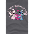 Charcoal - Lifestyle - Lilo & Stitch Mens Made For Each Other T-Shirt