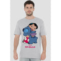 Sport Heather - Side - Lilo & Stitch Mens 90s Hug T-Shirt