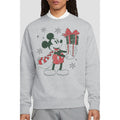 Sport Heather - Side - Disney Unisex Adult Mickey Mouse Present Christmas Sweatshirt