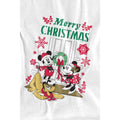 White - Lifestyle - Disney Mens Mickey & Minnie Mouse Wreath Christmas T-Shirt