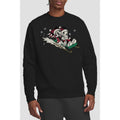 Black - Side - Disney Unisex Adult Sledding For Christmas Mickey & Minnie Mouse Sweatshirt