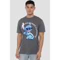 Charcoal - Side - Lilo & Stitch Mens Good Day T-Shirt