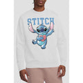 White - Side - Lilo & Stitch Unisex Adult Clutching Hearts Sweatshirt