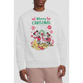 White - Side - Disney Unisex Adult Mickey & Minnie Mouse Wreath Christmas Sweatshirt