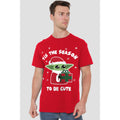 Red - Side - Star Wars: The Mandalorian Mens Tis The Christmas Season Grogu T-Shirt