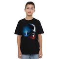 Black - Side - Star Wars Childrens-Kids Obi Wan Kenobi Vader Poster T-Shirt