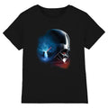 Black - Front - Star Wars Childrens-Kids Obi Wan Kenobi Vader Poster T-Shirt