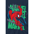 Navy - Lifestyle - Spider-Man Childrens-Kids Wall Crawling T-Shirt