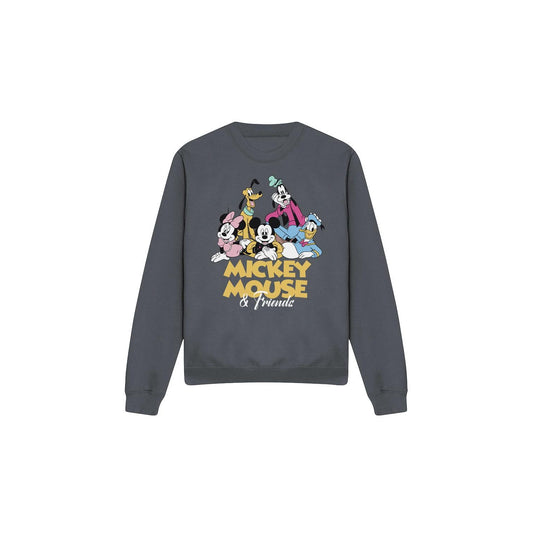 Charcoal - Front - Disney Unisex Adult Mickey Mouse Friends Sweatshirt