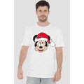 White - Lifestyle - Disney Mens Mickey Mouse Christmas Lights Wrap T-Shirt
