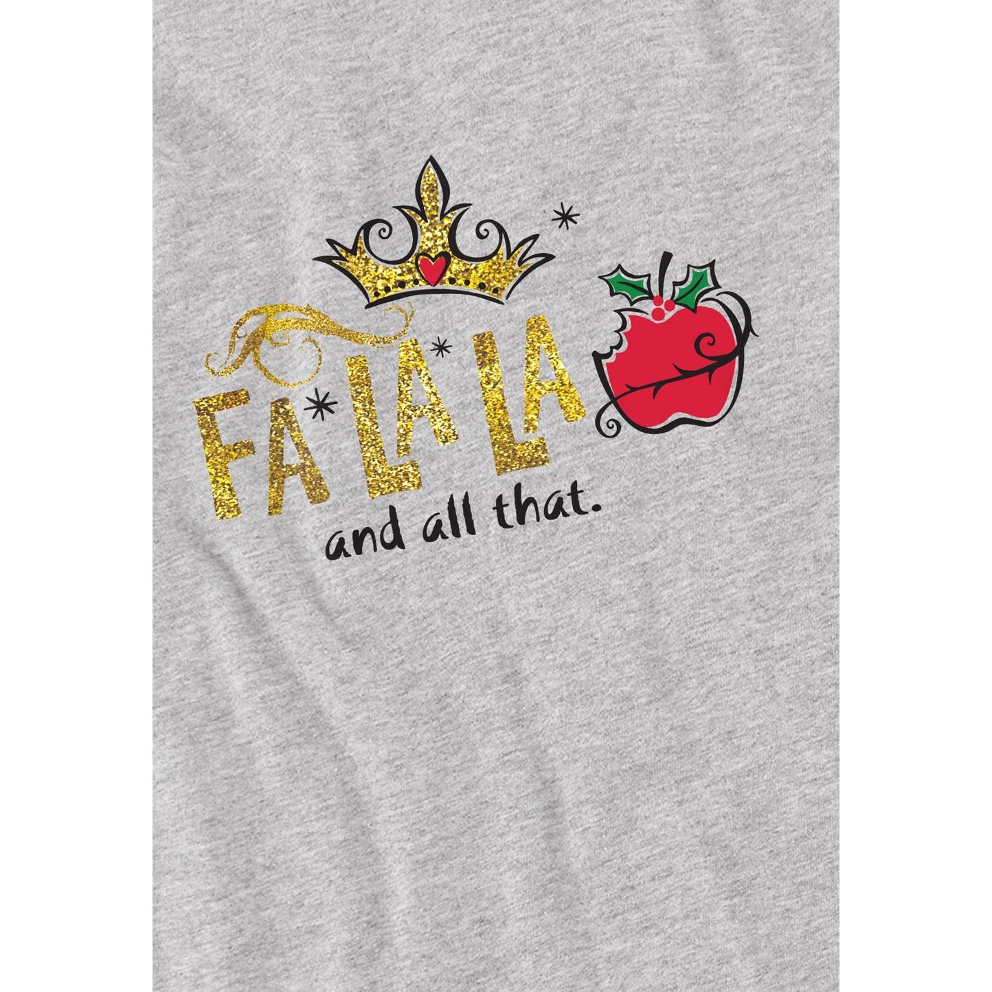 Sport Heather - Lifestyle - Snow White Childrens-Kids Fa La La And All That Sparkle Christmas T-Shirt