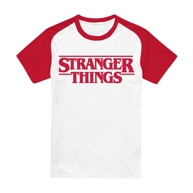 Red - Front - Stranger Things Unisex Adult Logo T-Shirt