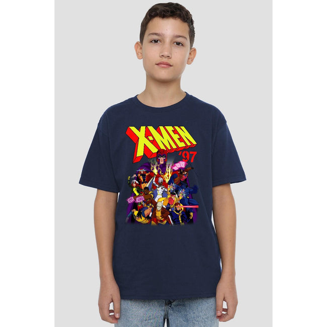 Navy - Lifestyle - Marvel Childrens-Kids X-Men 97 Comic T-Shirt