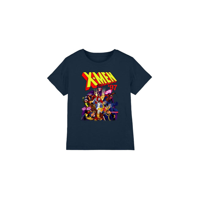 Navy - Front - Marvel Childrens-Kids X-Men 97 Comic T-Shirt