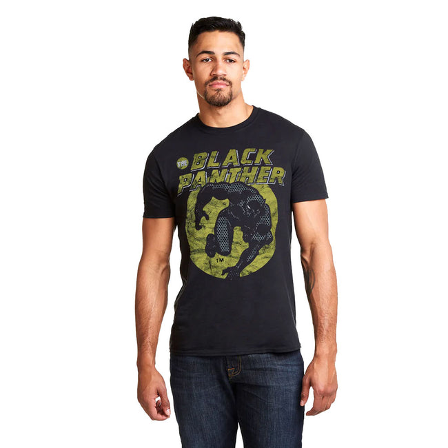 Black-Yellow - Side - Black Panther Mens T-Shirt
