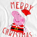 White - Side - Peppa Pig Childrens-Kids Merry Christmas T-Shirt
