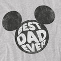 Sport Heather - Side - Disney Mens Best Dad Ever Mickey Mouse T-Shirt