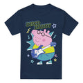 Navy - Front - Peppa Pig Mens Disco Daddy T-Shirt