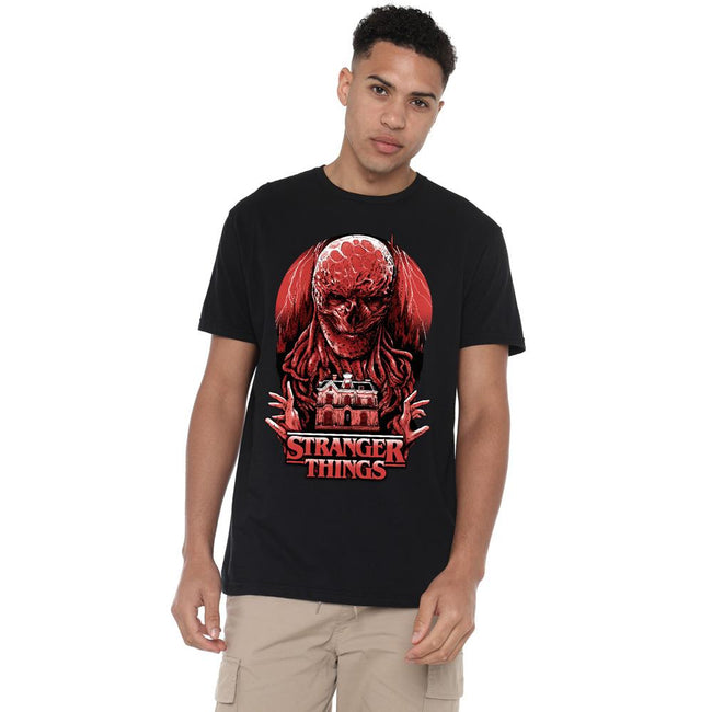 Black - Side - Stranger Things Mens Vecna Horror T-Shirt