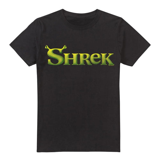 Black - Front - Shrek Mens Logo T-Shirt
