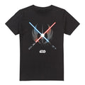 Black - Front - Star Wars Mens Crossed Blades T-Shirt