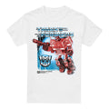 White - Front - Transformers Mens Optimus Prime Box 40th T-Shirt