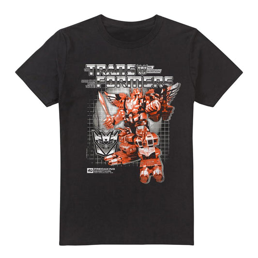 Black - Front - Transformers Mens Predaking Box 40th T-Shirt