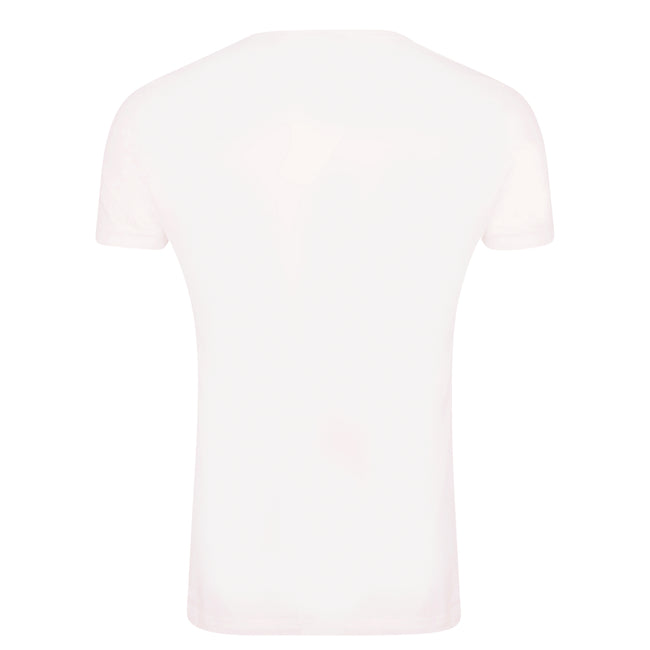 White - Back - Sonic The Hedgehog Mens Embroidered T-Shirt