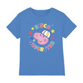 Turquoise - Front - Peppa Pig Childrens-Kids Superstar George Pig Disco T-Shirt