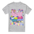 Sport Heather - Front - Peppa Pig Mens Party Time Mummy Pig Daddy pig T-Shirt