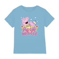 Light Blue - Front - Peppa Pig Childrens-Kids Piggle Wiggle T-Shirt