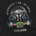 Black - Pack Shot - Star Wars: The Mandalorian Mens Companion T-Shirt