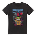 Black - Front - Star Wars: The Mandalorian Mens Grogu Comic T-Shirt