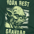Forest Green - Pack Shot - Star Wars Mens Best Grandad Yoda Comic T-Shirt
