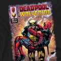 Black - Pack Shot - Deadpool & Wolverine Mens Wolverine Saves Deadpool Comic T-Shirt