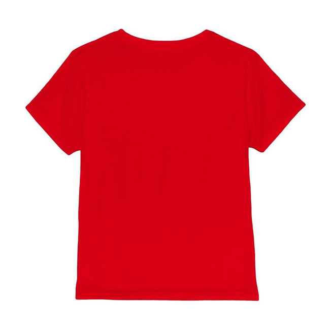 Red - Back - Despicable Me 4 Childrens-Kids Minion Blueprint T-Shirt