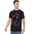 Black - Side - Camp Rock Mens Mitchie Airbrush T-Shirt
