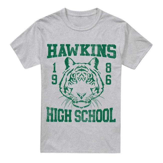 Sport Heather - Front - Stranger Things Mens Hawkins High School 1986 T-Shirt