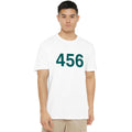 White - Side - Squid Game Mens Player 456 T-Shirt
