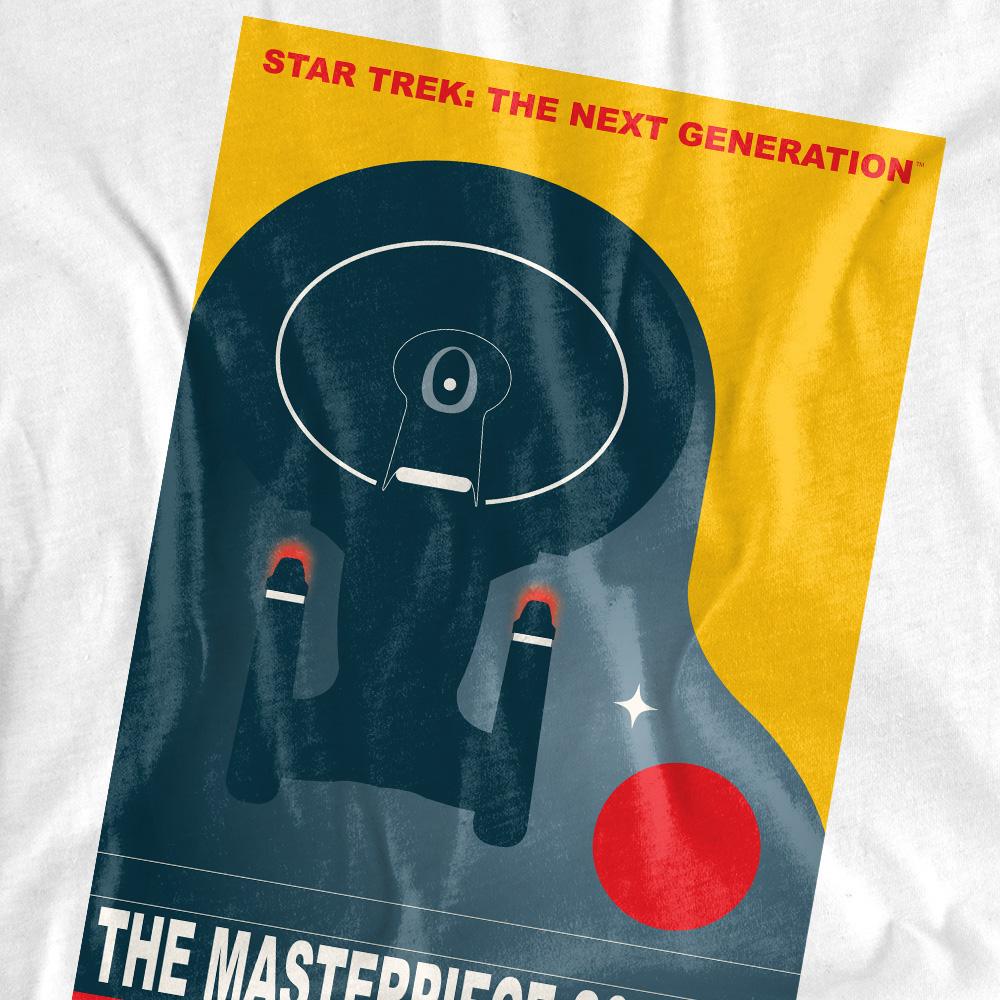 White - Pack Shot - Star Trek Mens The Next Generation Season 5 Episode 13 T-Shirt