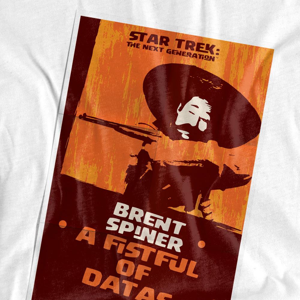 White - Pack Shot - Star Trek Mens The Next Generation Season 6 Episode 8 T-Shirt