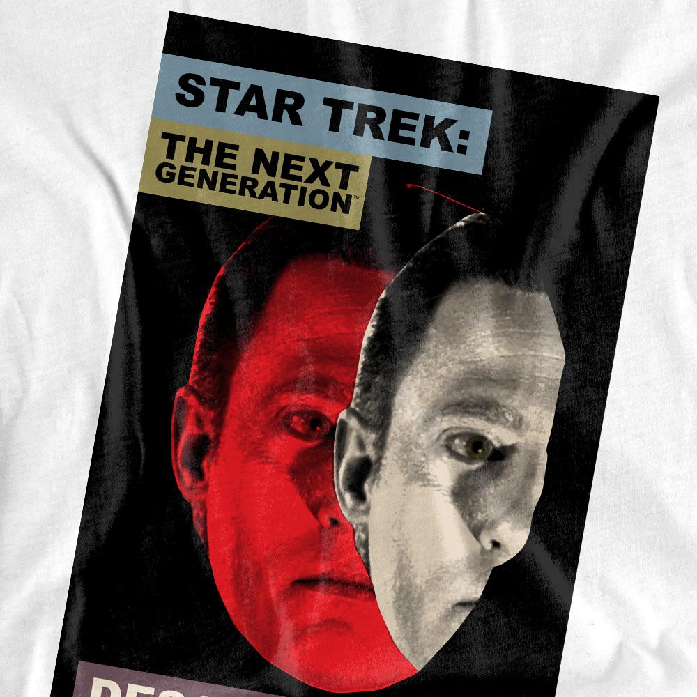 White - Pack Shot - Star Trek Mens The Next Generation Season 6 Episode 26 T-Shirt