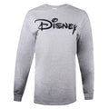 Sports Grey - Front - Disney Womens-Ladies Logo Long-Sleeved T-Shirt