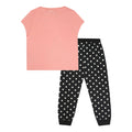 Pink-Black-White - Back - 101 Dalmatians Womens-Ladies 101 Reasons Long Pyjama Set