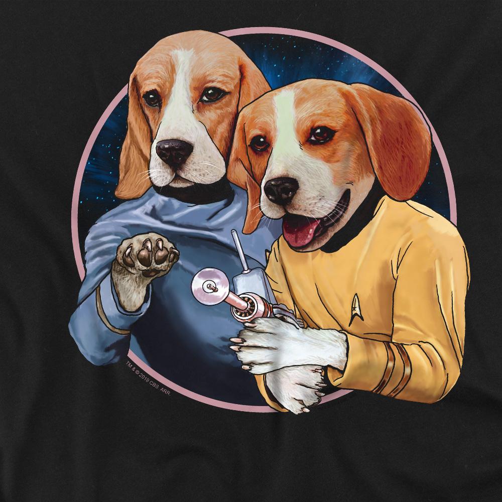 Black - Pack Shot - Star Trek Mens Dogs T-Shirt